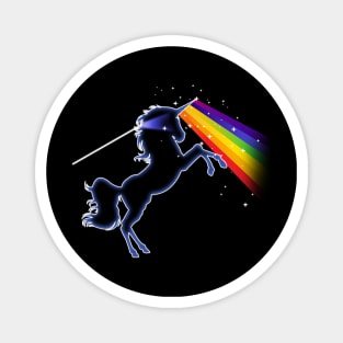 Unicorn Side of the Moon Prism Rainbow Magnet